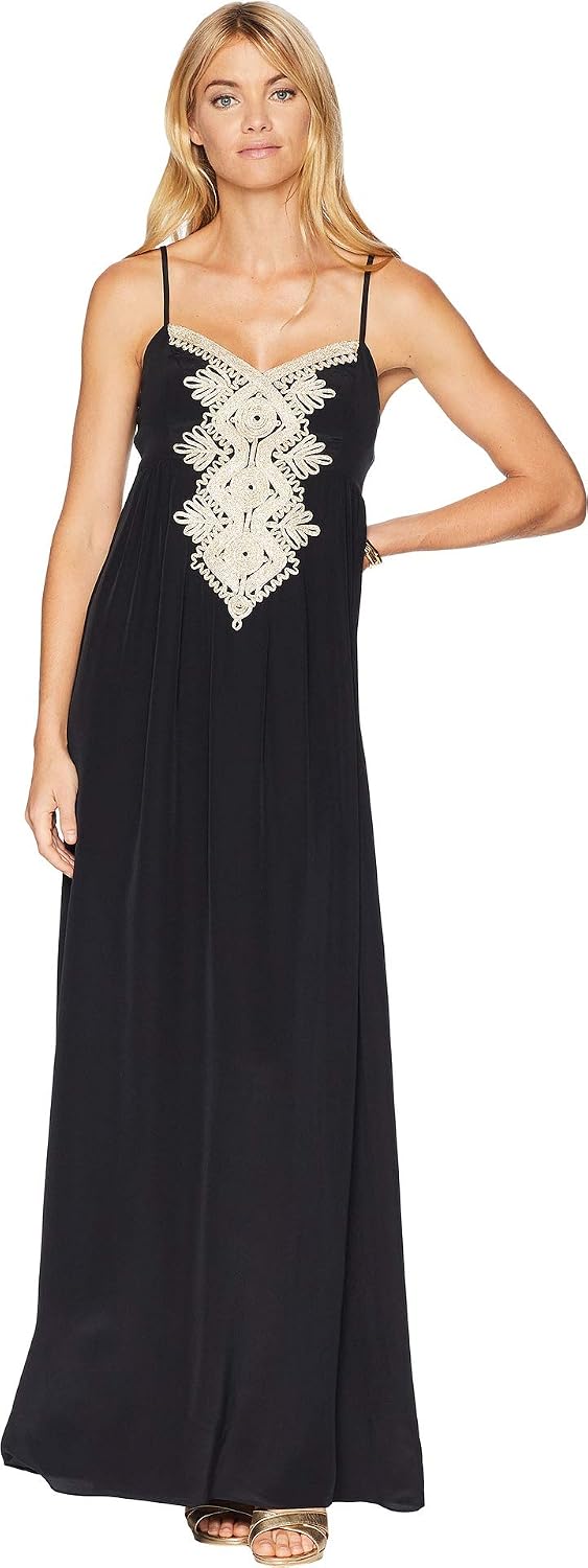 Buy Lilly Pulitzer Kelsea Silk Maxi Dress Onyx 2 at Amazon.in