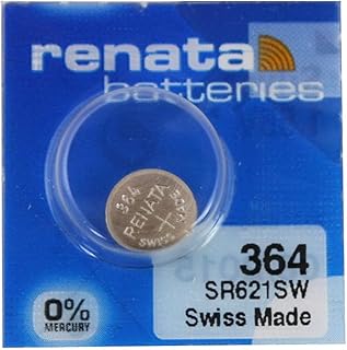 Renata 1.55 Volt Watch Battery 364 Replaces SR621SW
