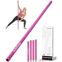 Yoga Stick,5FT Detachable Stretching Stick Stainless Steel Mobility Stick Exercise Pilates for Stretching,Posture Correction,Flexibility,Balance,Fitness,Physical Shoulder & Back Relaxation