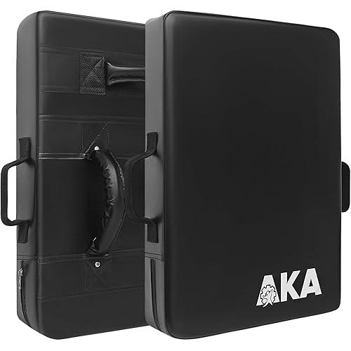 Blocking Shield Pad for Football, Basketball, Martial Arts Training - 24"x16" Kick Shield Pad with Handles