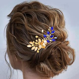 Peineta para damas de honor doradas de cristal tocado mariposa boda accesorios para el pelo para mujeres