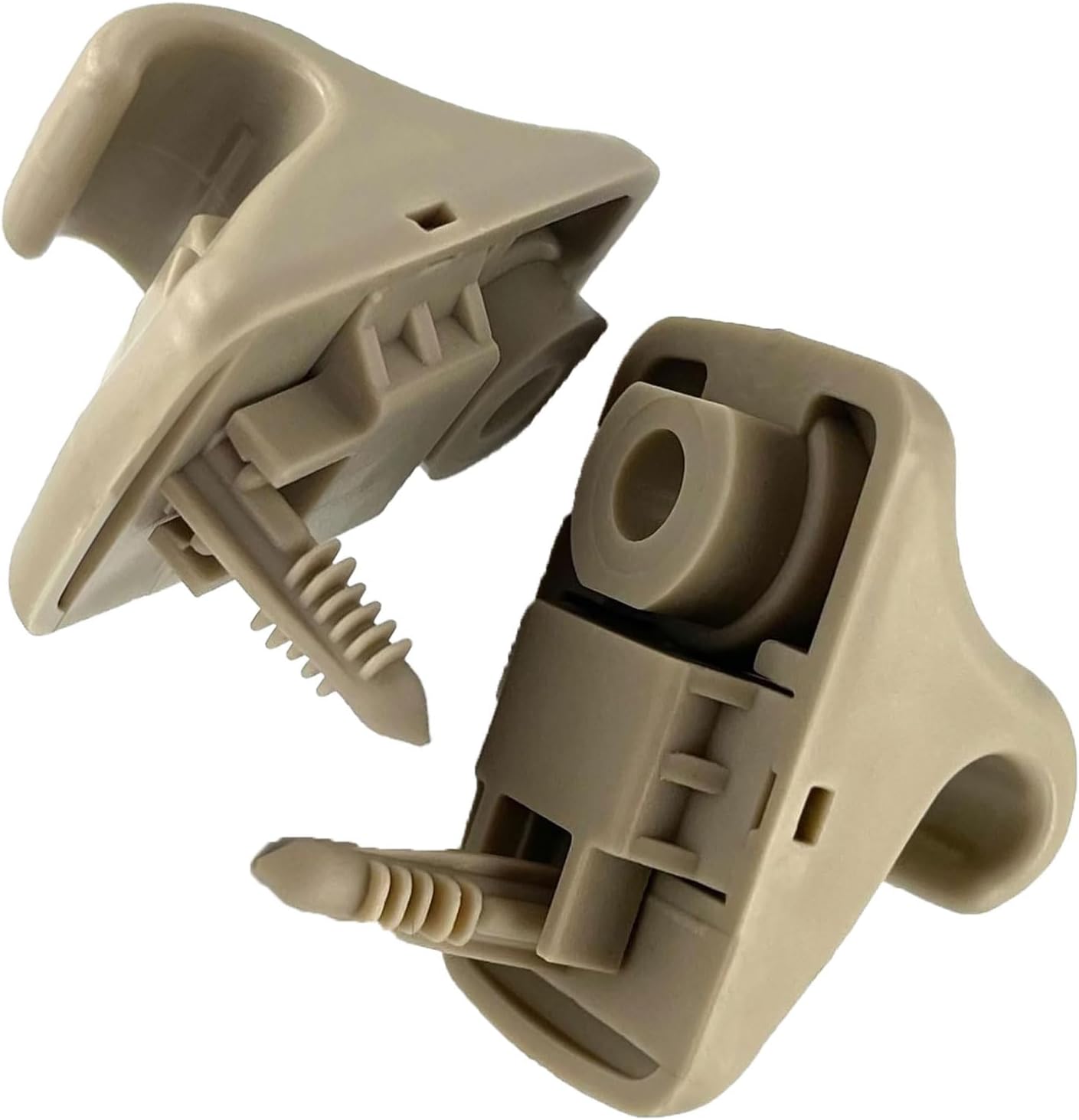 2pcs 85235-B1000 Sun Visor Retainer Clip Holder Hook Support Fastener Bracket Beige Compatible with H-yundai E-lantra S-onata Getz 2017-2023