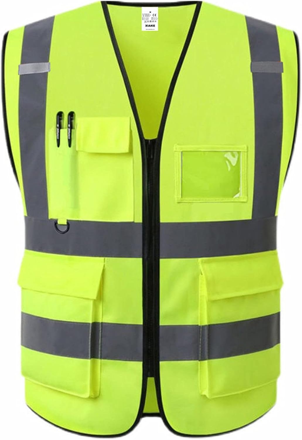 XIAKE Hi Vis Reflective Safety Vest ANSI/ISEA Standard, Unisex, with