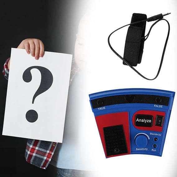 Lie Polygraph Test Micro Electric Liar Machine for Adults Interactive Dare Game Party Fun