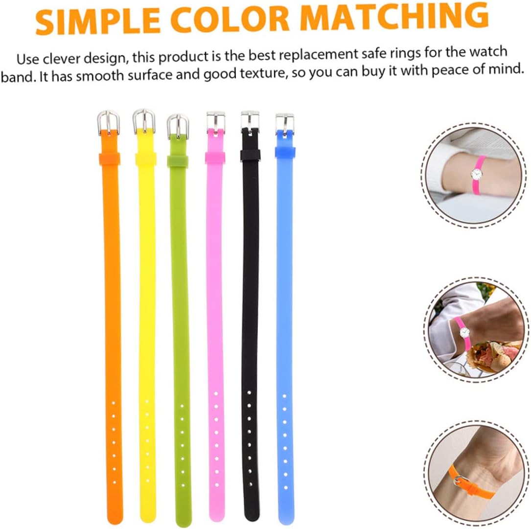 Toyvian Silicone Wristbands for Music Festivals Straps for Watch Bands Comfortable Party Bracelets