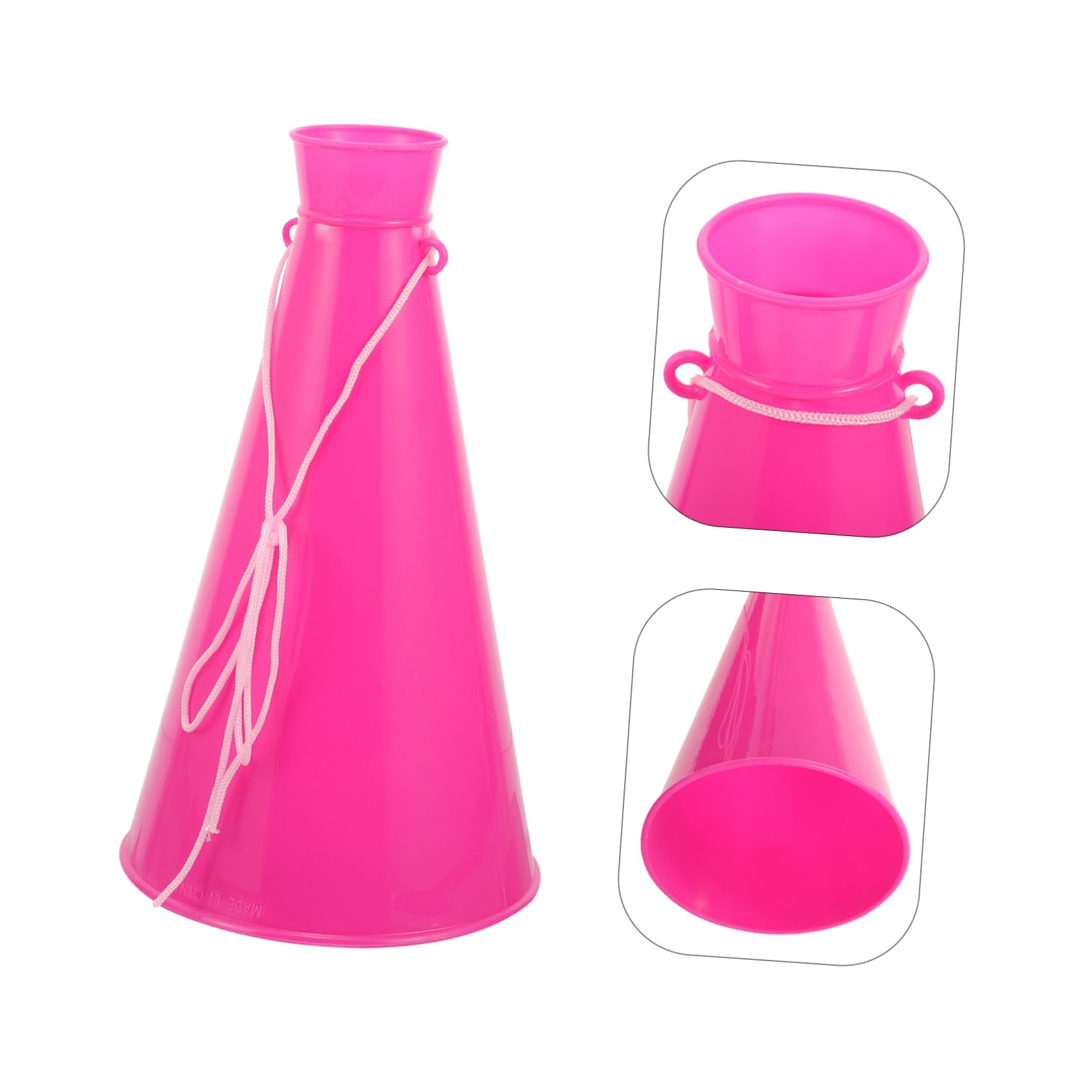 Toyvian Megafono Festa Plastica Rosa Tromba Portatile Altoparlante per Feste Sportivi Celebrazioni Allaperto