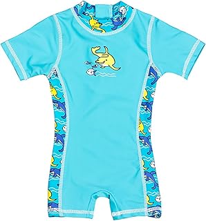 baño de/Niños Pequeños de bebé Ropa – Bañador con protección UV 50 + y Oeko-Tex 100 Certificación en azul o turquesa
