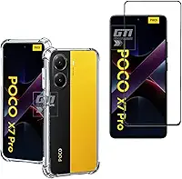 Kit Capa Anti Impacto e Película Para Xiaomi Poco X7 Pro