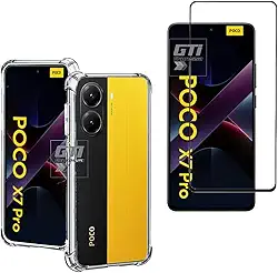 Kit Capa Anti Impacto e Película Para Xiaomi Poco X7 Pro