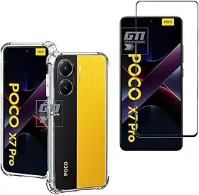 Kit Capa Anti Impacto e Película Para Xiaomi Poco X7 Pro