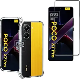 Kit Capa Anti Impacto e Película Para Xiaomi Poco X7 Pro