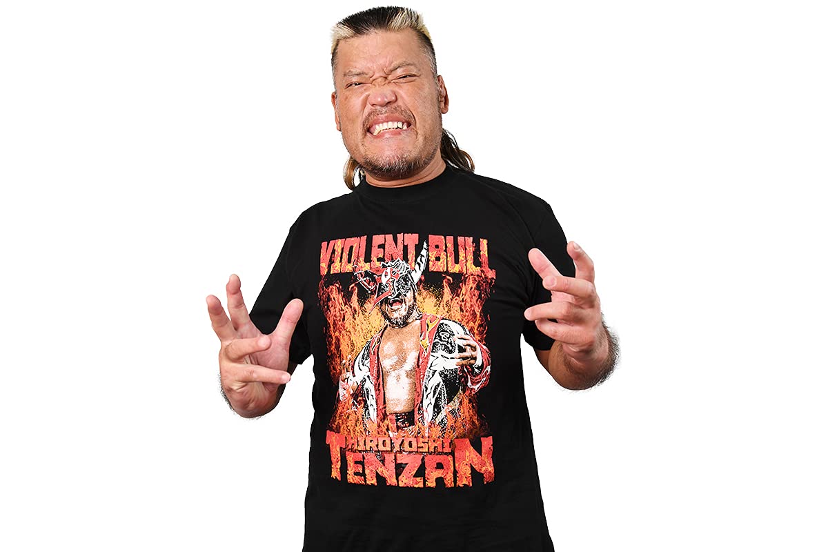 Amazon.co.jp: 新日本プロレスリング Tシャツ 天山広吉 TENZAN 30th S