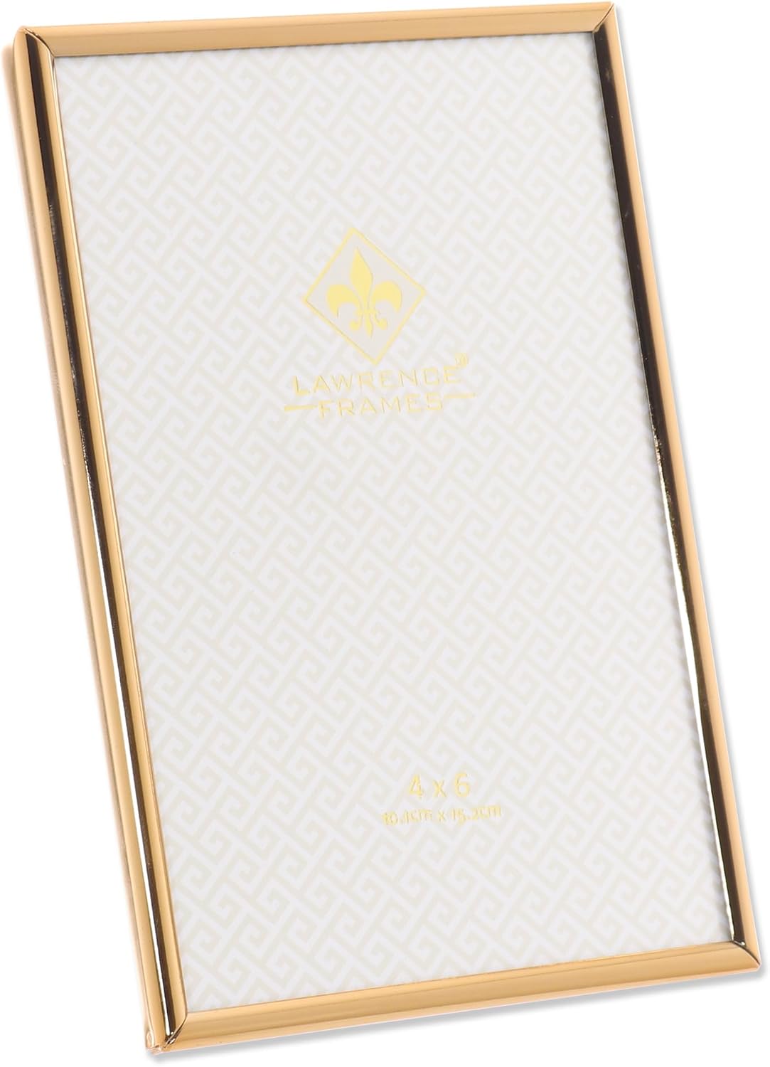 Lawrence Frames 670046 4x6 Simply Gold Metal Picture Frame