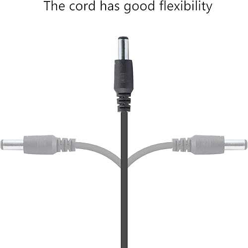 Miniatura 5 de GINTOOYUN DC Y Splitter Cable 1 Female to 2 Male,5.5mm x 2.1mm DC Power Extension Adapter Cable,for CCTV Surveillance Cameras,Surveillance