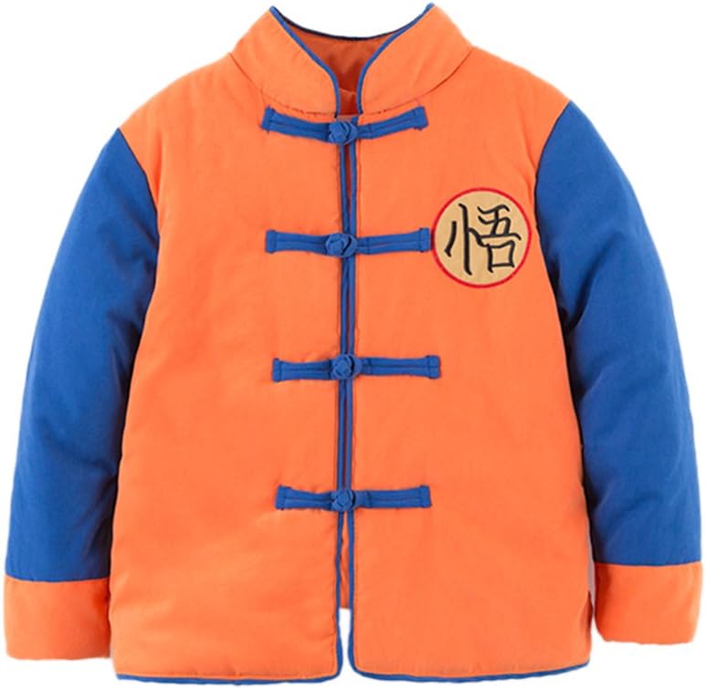 stylesilove Young Kids Baby Boys Traditional Chinese Inspired Warm Fleece Jacket Coat