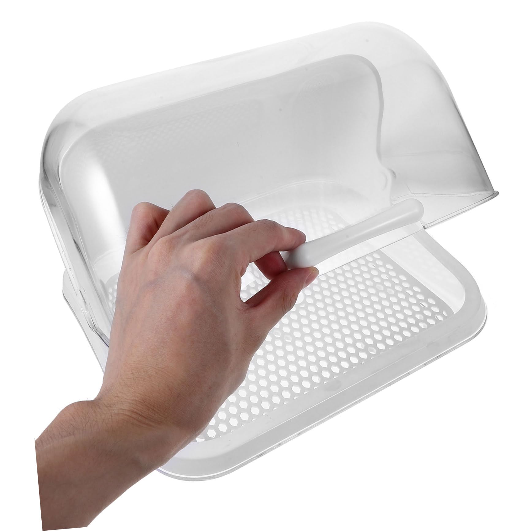 Toddmomy Babyflaschen Aufbewahrungsbox aus Pp Weiß mit Staubdichtem Deckel Sicherer Trockenbox für Babyflaschen und Babypflege im Haushalt