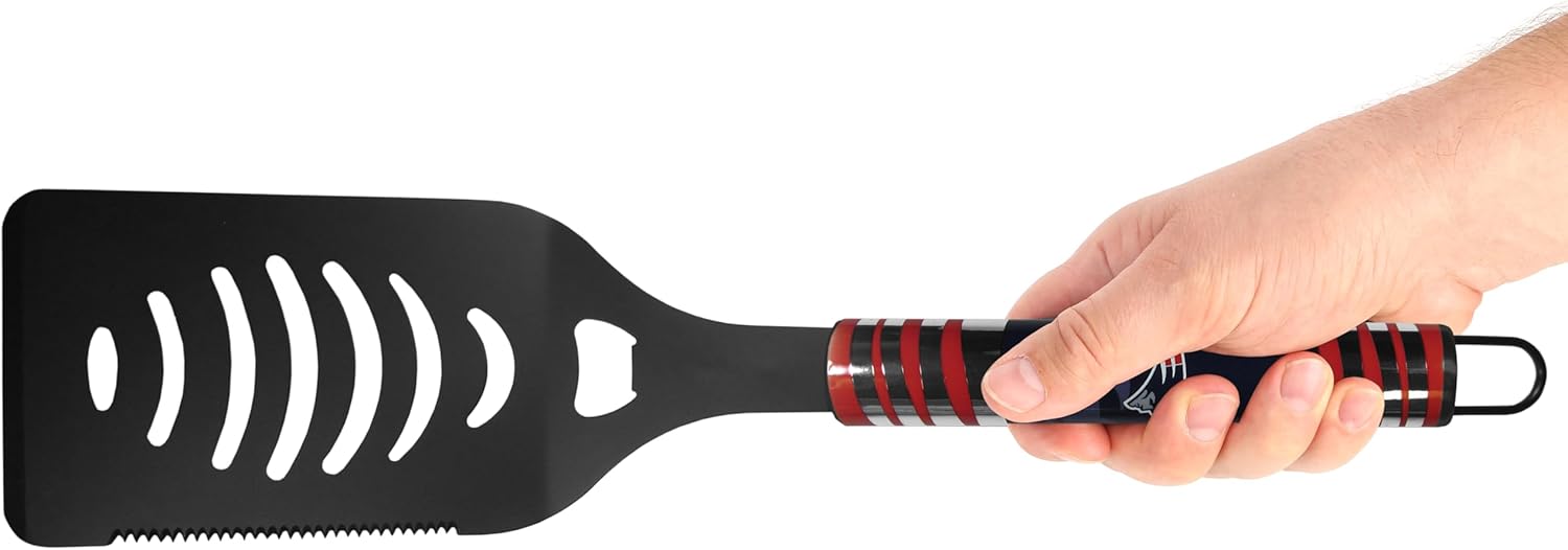 Siskiyou Sports NFL New England Patriots 2 pc Black Tailgate BBQ Set, One Size, Black