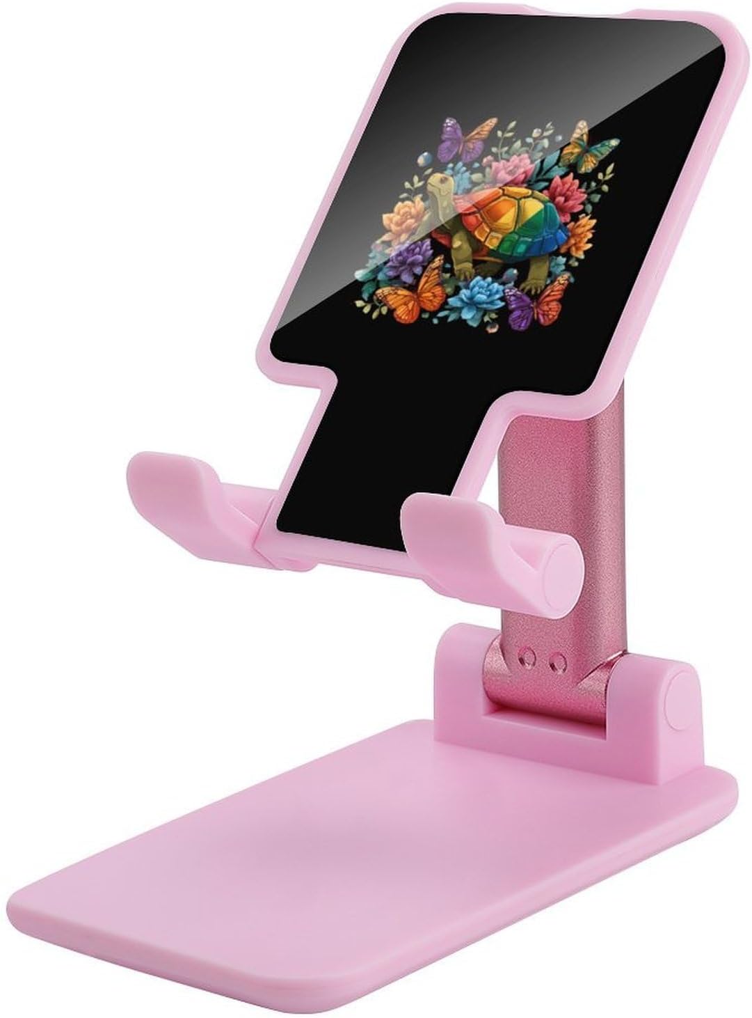 Colorful Sea Turtle Butterfly Folding Phone Stand Adjustable Cell Phone Holder Mount Holder for Desk Car