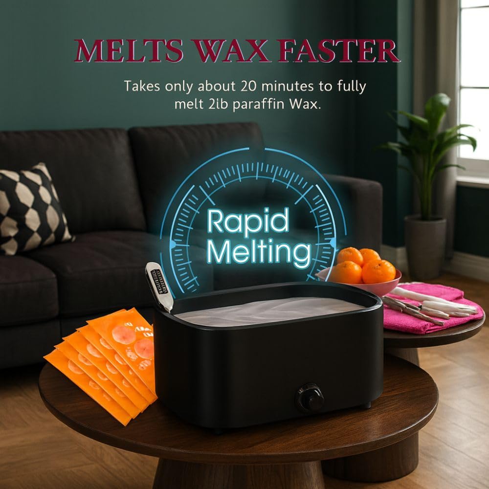 Paraffin Wax Refills, 12 Pack Peach Scented Wax Beads Blocks for Paraffin Bath, Spa Wax Machine Refills for Hands and Feet, Moisturizing, Soothes Dry Skin & Relieves Muscle Fatigue