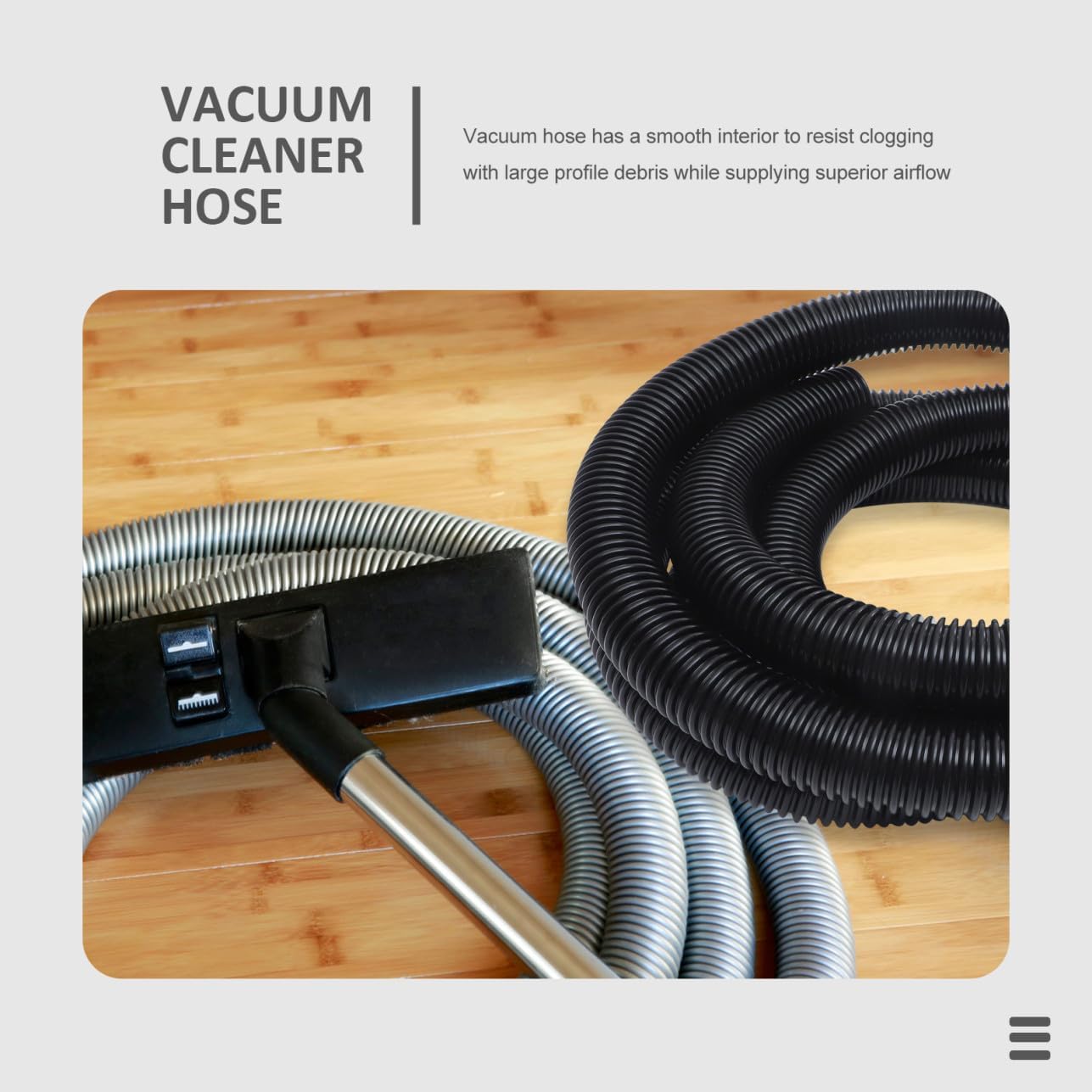NUOBESTY Vacuum Attachment Hose Flexible Vacuum Cleaner Extension Hose for Home Office and Shop Use Durable Sturdy Design for Efficient Dust Collection