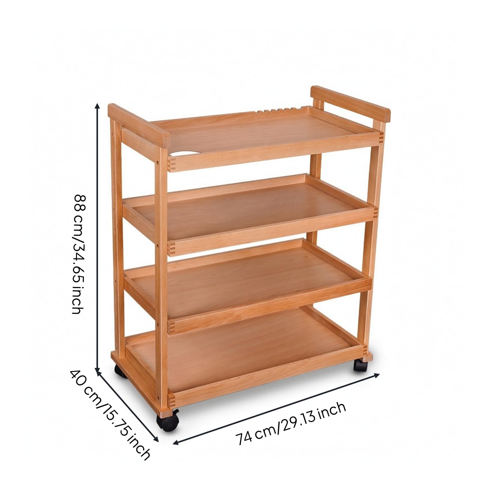 Carrello da Disegno a più Livelli Carrello Portaoggetti con Ruote Multilivello Organizzatore per Pittori, Studenti, Laboratorio, Carrello A Quattro Strati Allargato