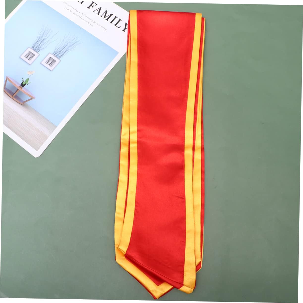 CALLARON 2pcs Black Graduation Etiquette Belt 2020 Graduation Sash Graduation Stole Gold Decorative Graduation