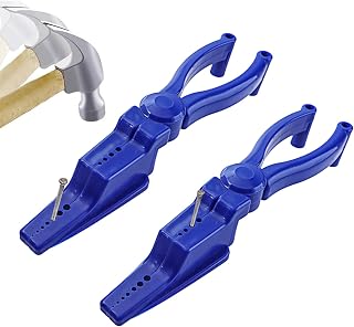 2pcs Nail Pliers Safety Nail Holder for Hammering Nails in Slip Joint Pliers Anti-smashed Fingers Basic Repair Work Home Tools Auxiliary Safety Pliers Tools
