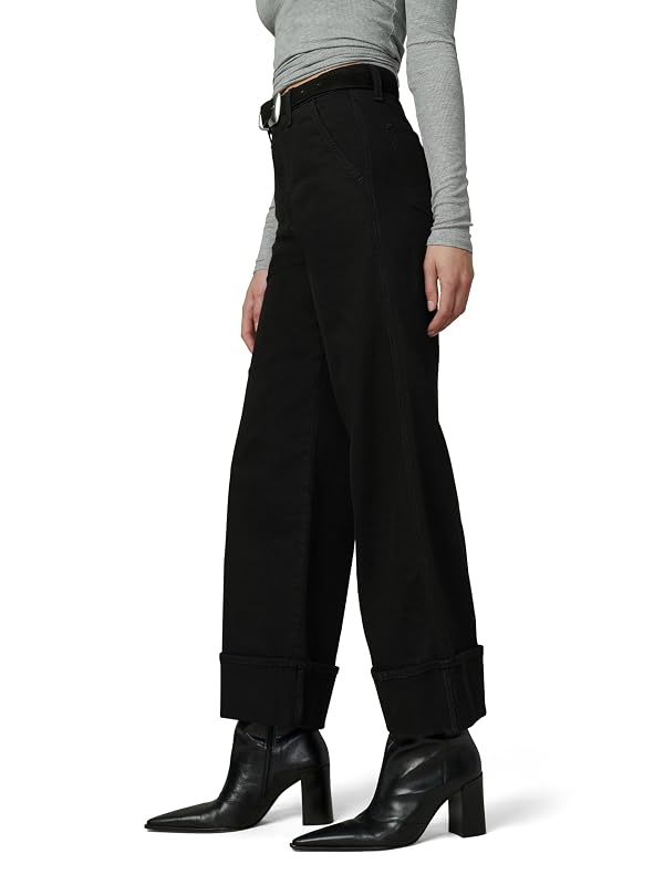 Joe's Jeans Women's The Trixie High Rise Wide Leg Denim Trouser, Black, 28 by Joe's - Image 2