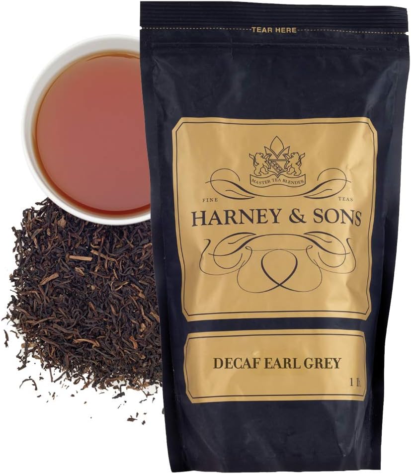Harney & Sons Decaffeinated Earl Grey, Loose Leaf Tea, 16 oz