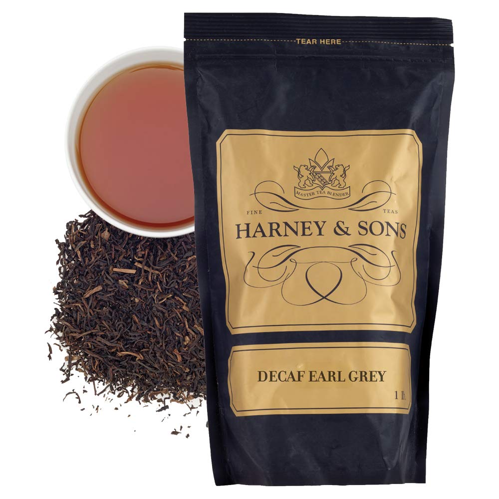 Harney & Sons Decaffeinated Earl Grey, Loose Leaf Tea, 16 oz