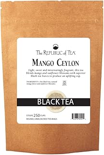 The Republic of Tea – Mango Ceylon Black Tea, Metabolic Frolic Tea, 250 Tea Bags