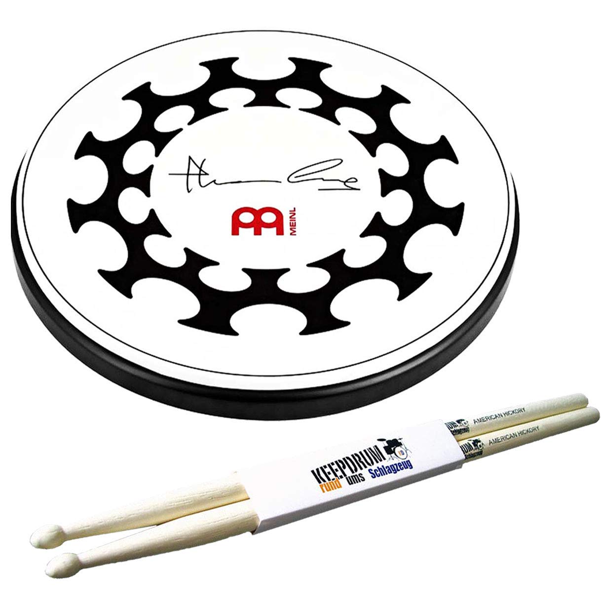 FAME Metronom, (Schlagzeug Übungsset Drums Zubehör mit Practice Pad Fußmaschine Drumsticks, Zubehör für Drums, Metronome & Übungspads), Schlagzeug Übungsset, Practice Pad, Drumsticks