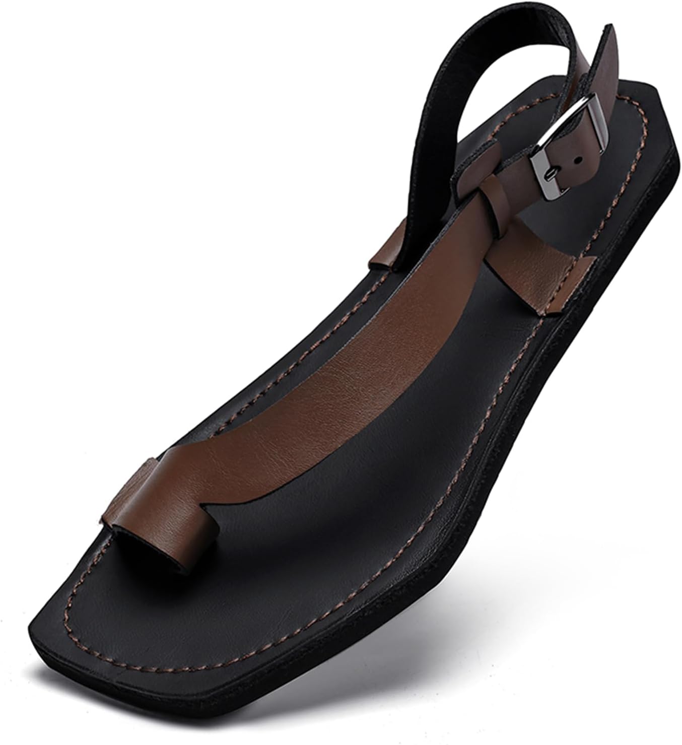 CHUUMEE Mens Fashion Flip Flops Leather Thong Sandals Casual Comfort Slides Slippers