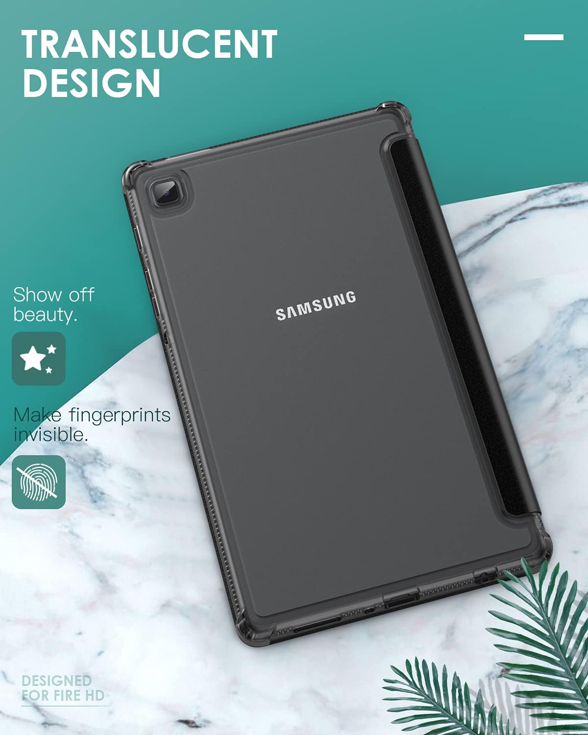 Dadanism Case for Samsung Galaxy Tab A7 Lite 8.7 Inch 2021(SM-T220/T225/T227), TPU Back Cover Flexible Case Translucent Back Shell, Lightweight case for Samsung Tab A7 Lite, Black