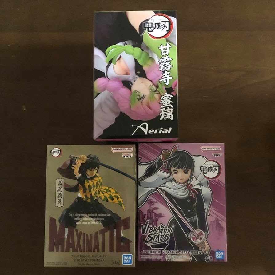 Amazon.co.jp: 鬼 滅 甘露寺蜜璃 栗花落カナヲ 富岡義勇 フィギュア3