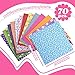 Tudomro 70 Pcs 10 x 10 Inch Cotton Fabric Squares Multicolor Quilting Fabric Bundles Precut Printed Patchwork Materials for Holiday DIY Crafts Cloths Handmade(Stylish Style)