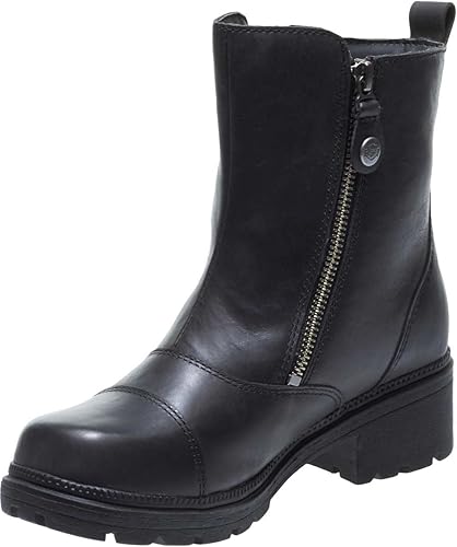 HARLEY-DAVIDSON FOOTWEAR Amherst - Botas de motocicleta para mujer, Negro -