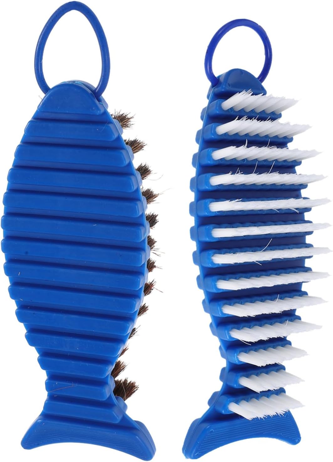 PRETYZOOM Barbell Cleaning Scrubber and Gym Barbell Cleaner 2pcs Set Stiff Nylon Bristles Blue Handle for Fitness Equipment Maintenance and Weighted Bar Cleaning
