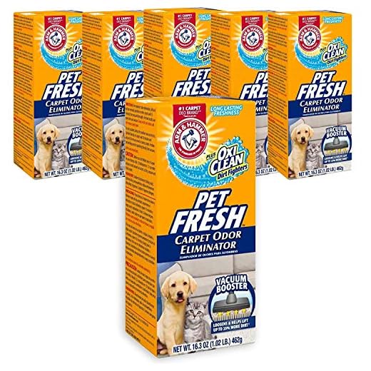 Arm & Hammer Pet Fresh Carpet & Litter Odor Eliminator Plus Oxi Clean Dirt Fighters (6 Packs of 16.3 Oz. ea)