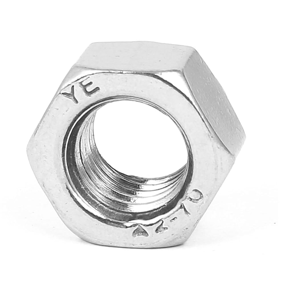 304 Stainless Steel M12 Hex Lock Nut & Bolt Set - 6pcs Self-Locking Metal Insert view 2