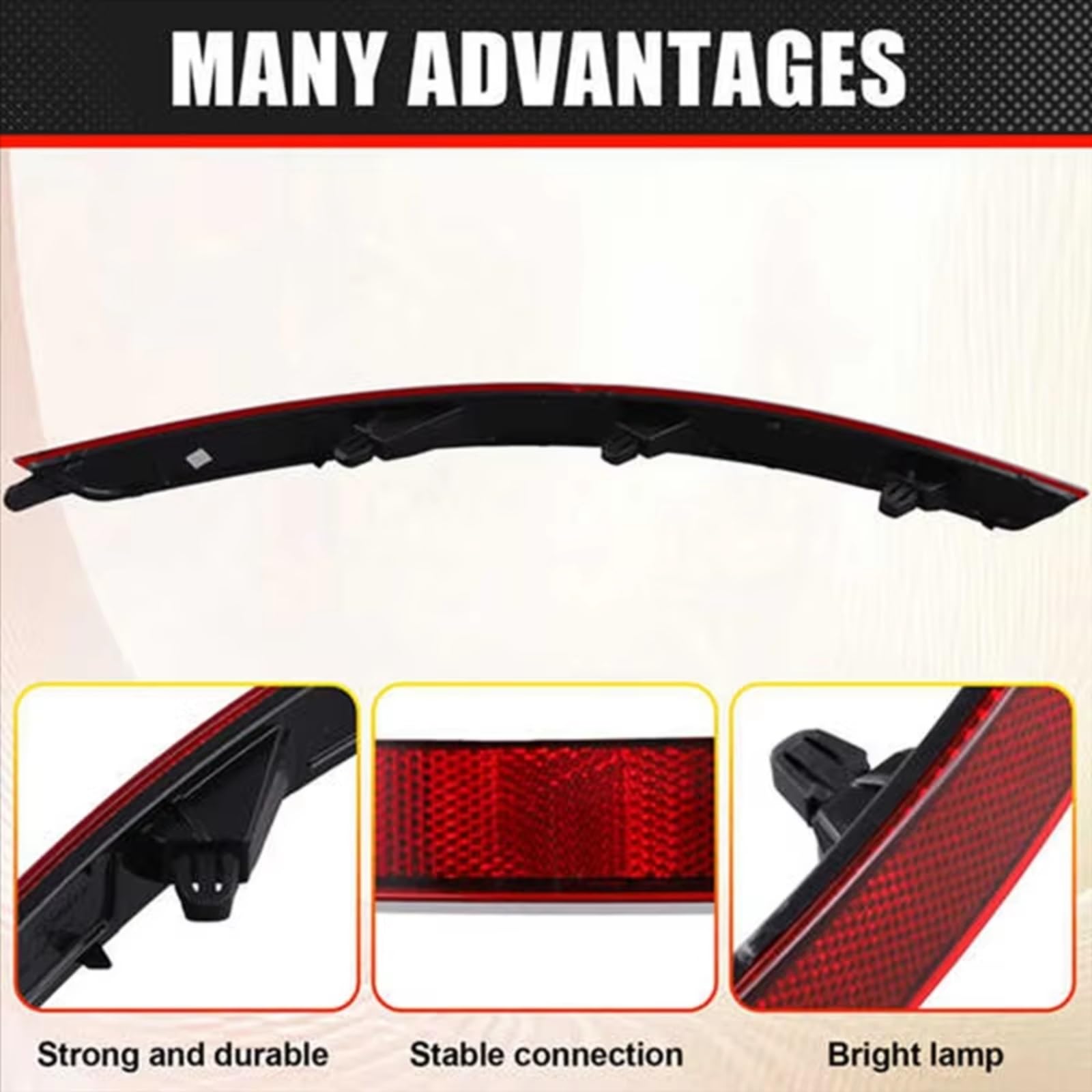 Compatible Con Skoda Para Superb III 2015 2016 2017 2018 2019 2020 Cubiertas Reflectoras Para Parachoques Trasero Izquierdo Y Derecho 3VD945105, 3V5945105 Catadióptrico Parachoques