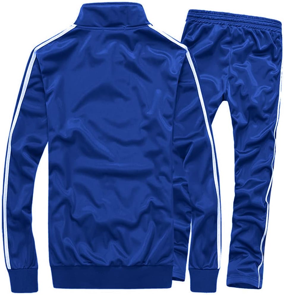MACHLAB Men's Activewear Full Zip Warm Tracksuit Sports Set Casual Sweat Suit - Image 2