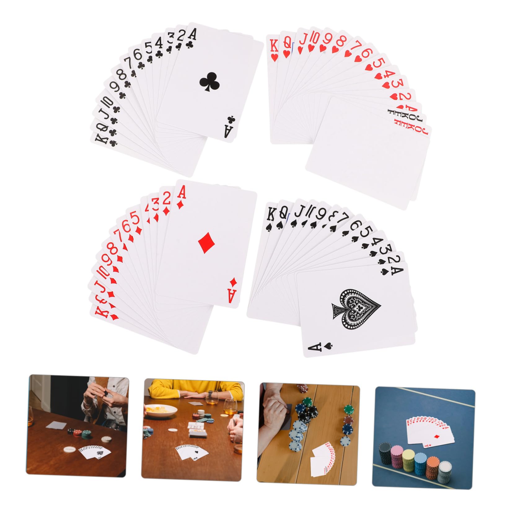 Toyvian 5sets Carte Da Gioco Termiche Personalizzabili Carte Da Poker Vuote Per Per Feste e Giochi Famiglia Materiale Sicuro e Resistente Stampa Sublimazione Avanzata Per Colori Vivaci