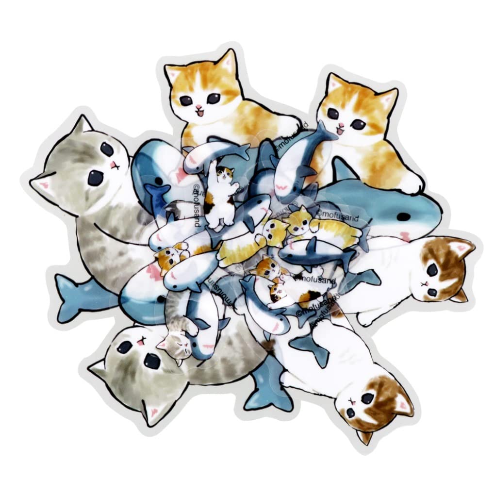 Mofusand S8584460 autocollants requin Sun-Star Stationery pour customiser un carnet de notes Japon