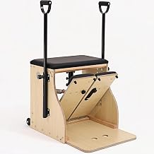 Pilates Chair, Split-Pedal Stability Pilates Combo Chair with Handles,Resistance Bands Chair Pilates Reformer Machine,Yoga Fitness Trainer,Pilates Equipment for Home Studio Use