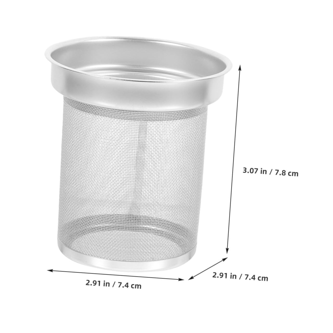 Filtro de Té de Acero Inoxidable Duradero Colador Metálico de Malla Fina para Tetera Infusor Práctico y Reutilizable Adecuado para Sueltas y Té de Frutas