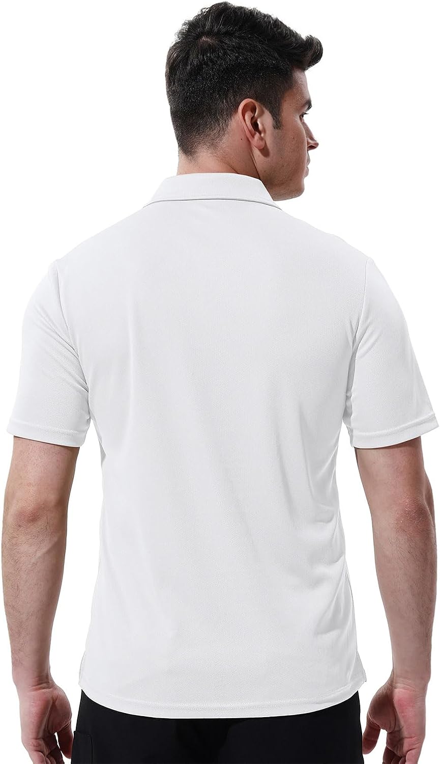 YSENTO Men's Polo Shirts Dry Fit Short Sleeve Collared Golf T Shirts with Pocket