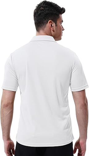 Miniatura 3 de YSENTO Camisas polo de manga corta con cuello y bolsillo para hombre