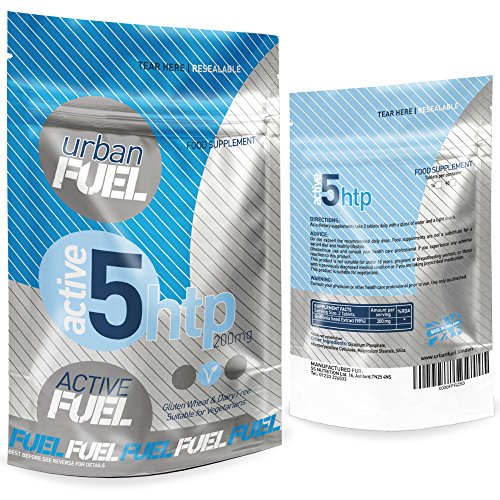 Active 5HTP 200mg High Strength Tablets by Urban Fuel UK GMP Manufactured 100% Natural 5-HTP Double Strength Pure 5HTP Pills