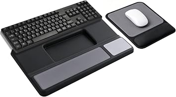 JIKIOU Keyboard Stand and Mouse Pad Set with Wrist Rest